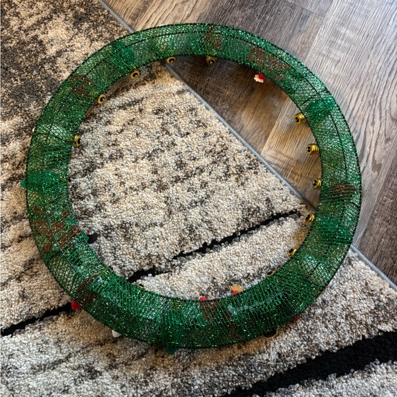 Christmas holiday wreath black white brown kids red green handmade homemade 18” - Picture 6 of 7